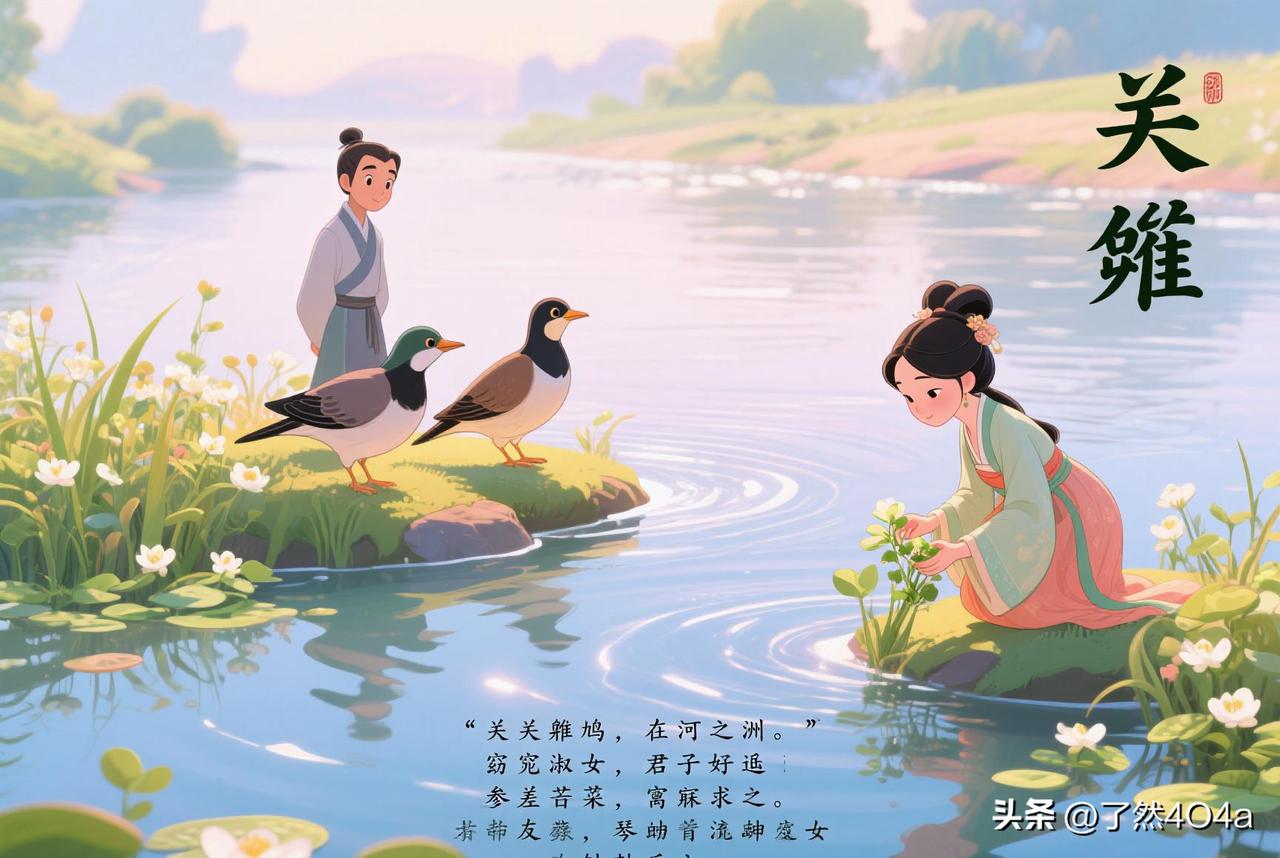 ​         《诗经·关雎》赏析

​   先秦《关雎》位列《诗经》三百篇