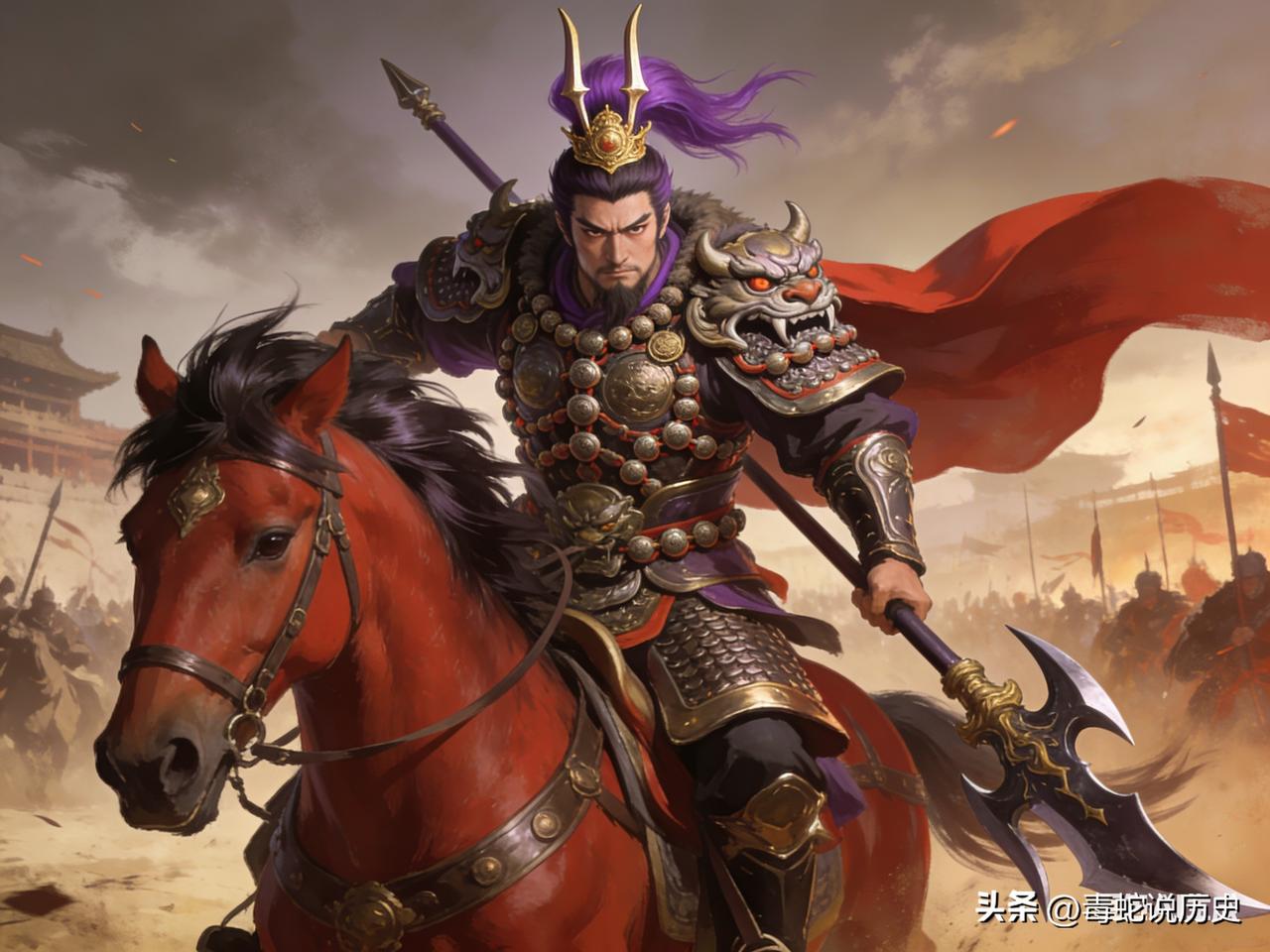 当时是建安三年（公元198年），曹操亲自带着大军来围攻下邳。吕布这人打仗虽然猛，