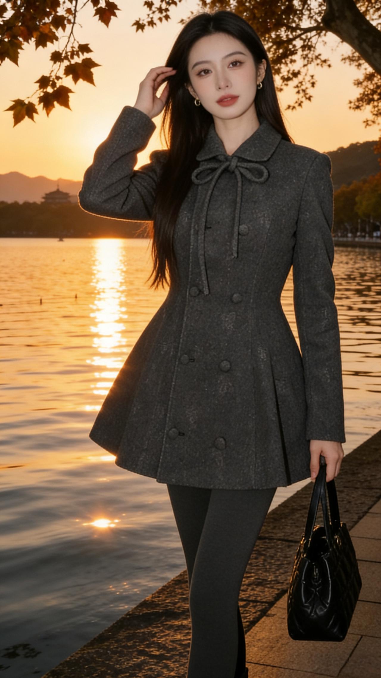 温柔风穿搭 穿搭分享 优雅气质 氛围感美女 冬季穿搭