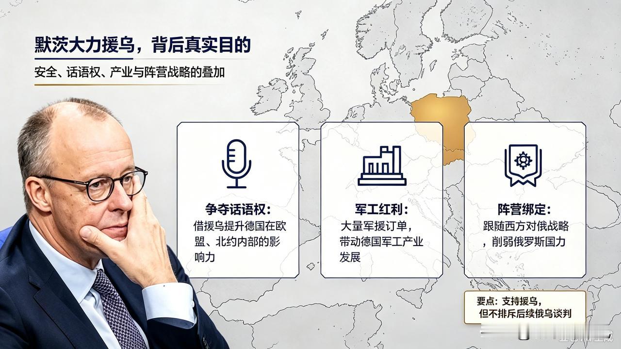 默茨援乌不是表面看的那么简单，就是让斯拉夫人自相残杀，报当年红旗插在柏林城的仇。
