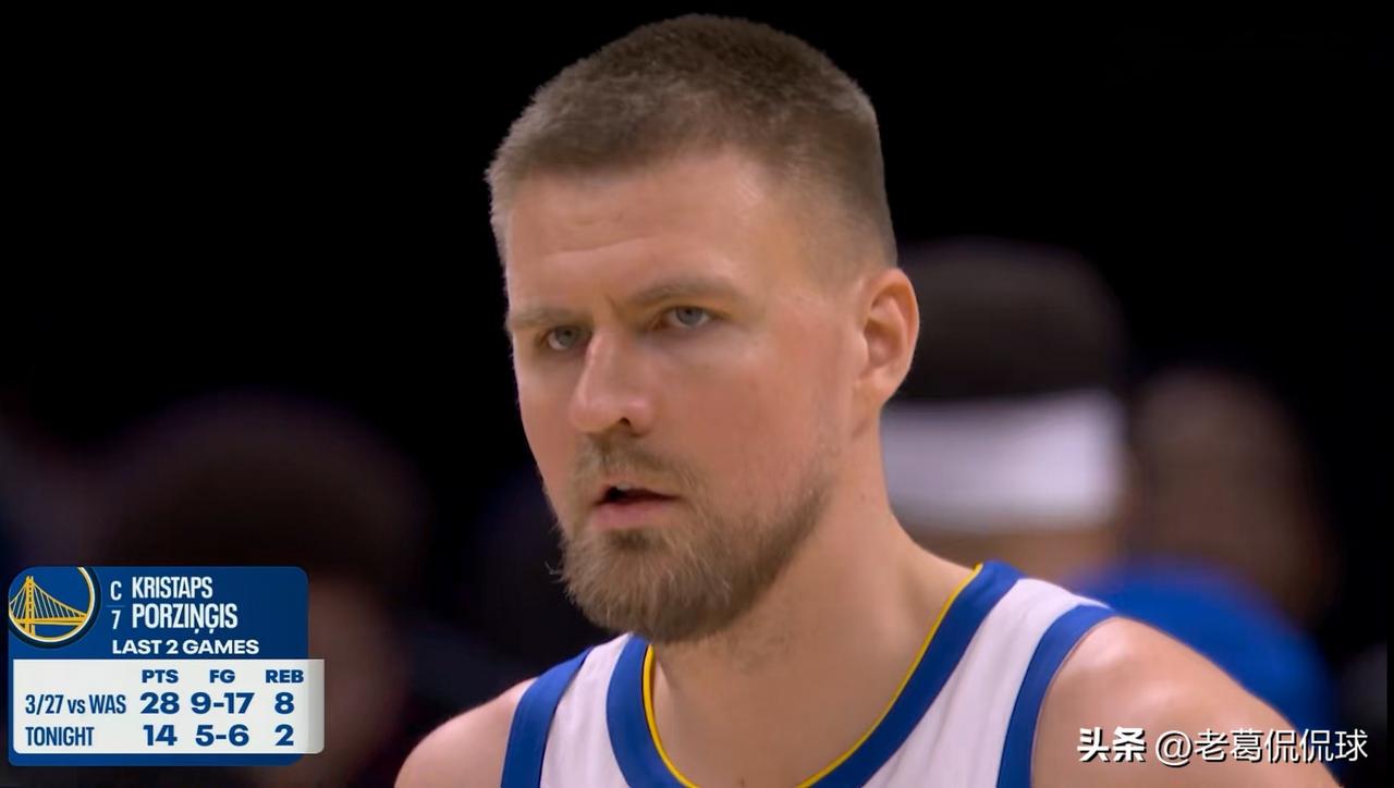 勇士球星波尔津吉斯真是手感滚烫！在今天勇士客场挑战掘金的比赛中，目前双方半场战罢