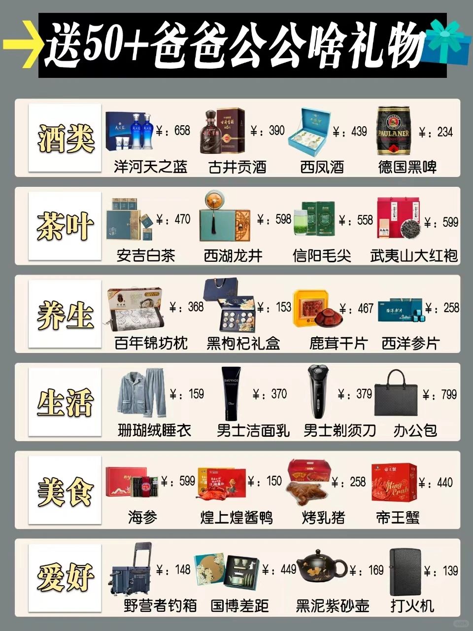 送50+爸爸公公的礼物 实用有面子