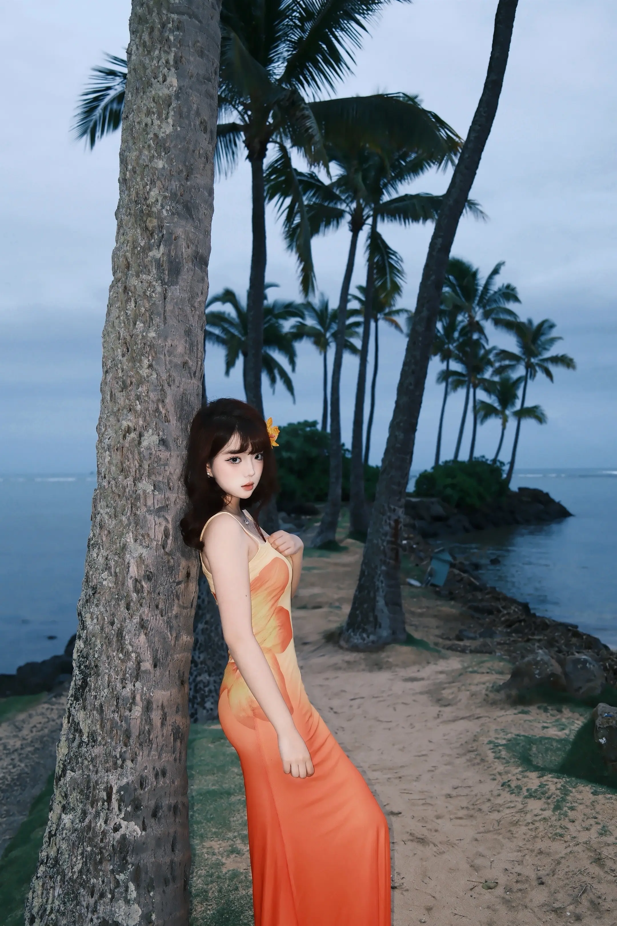 希望你想到这次旅行就会想起我