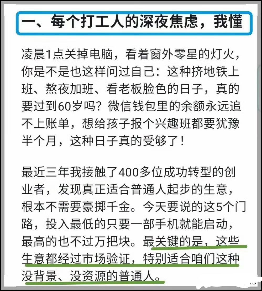 Deepseek分析：这5个小生意让你在家也能把钱赚 ​​​