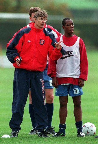 【老照片】 英超 Arsène Wenger and Ian Wright ✨ 