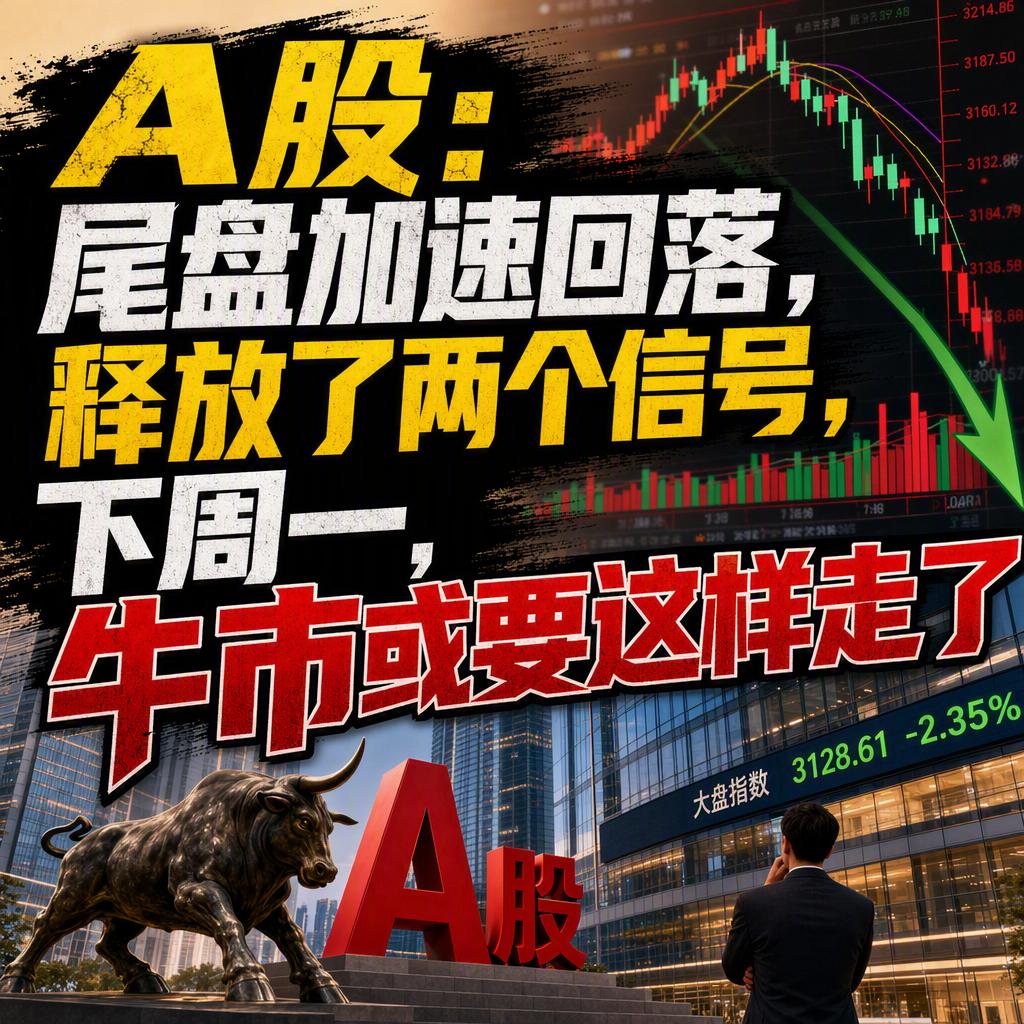 A股：尾盘加速回落，释放了两个信号，下周一，牛市或要这样走了
很多人看到7月31