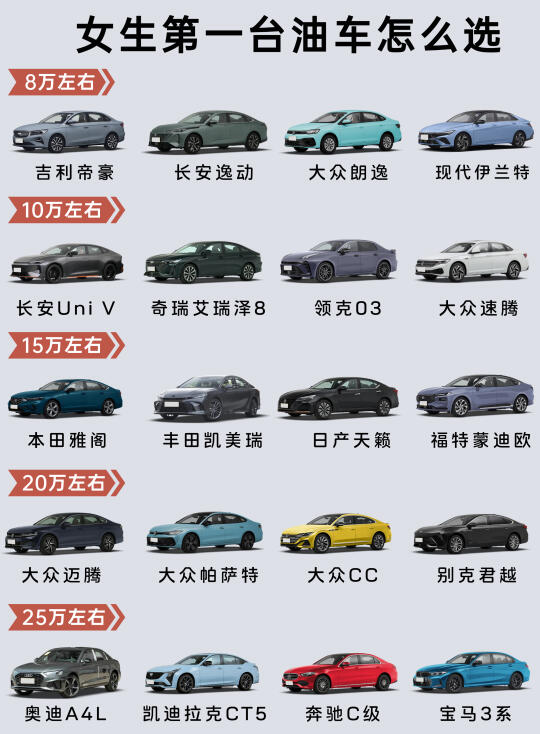 新手买车别纠结❗️第一台车怎么选|油车篇💡