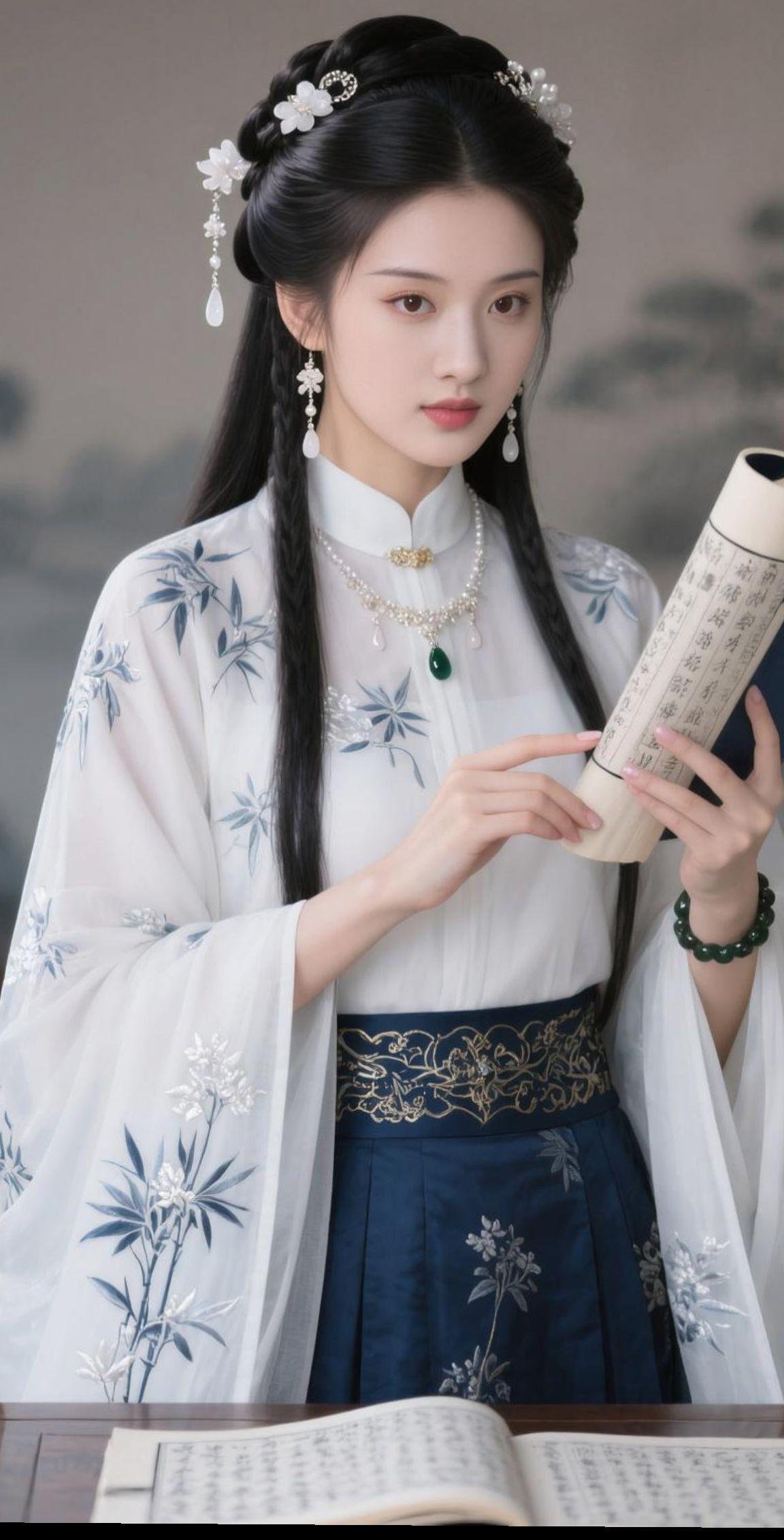 想起了那个同桌的你了吗？AI古风清冷写真