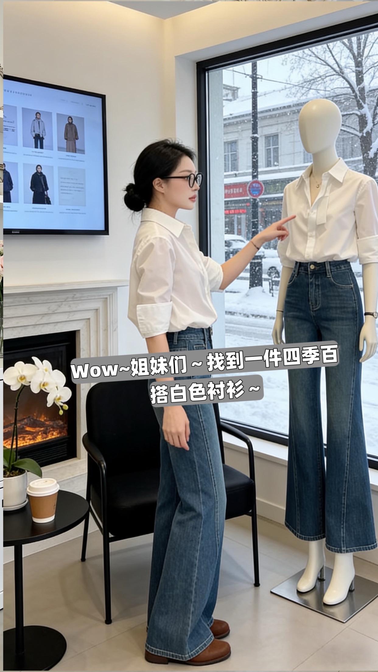 小个子穿搭 通勤搭配 极简穿搭 白色衬衫 冬季穿搭