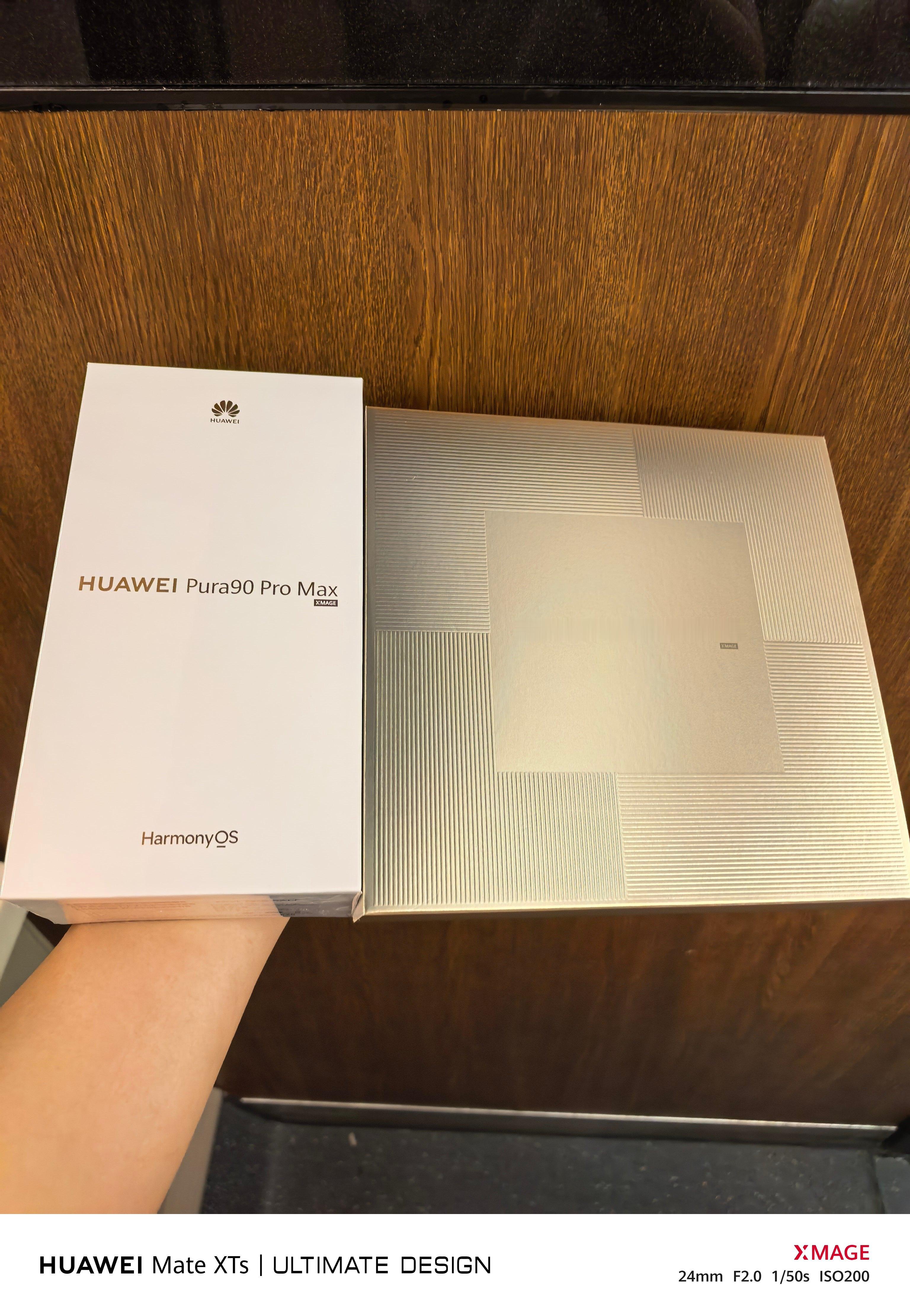 子弹兄的华为Pura X Max典藏版和华为Pura 90 Pro Max已经拿