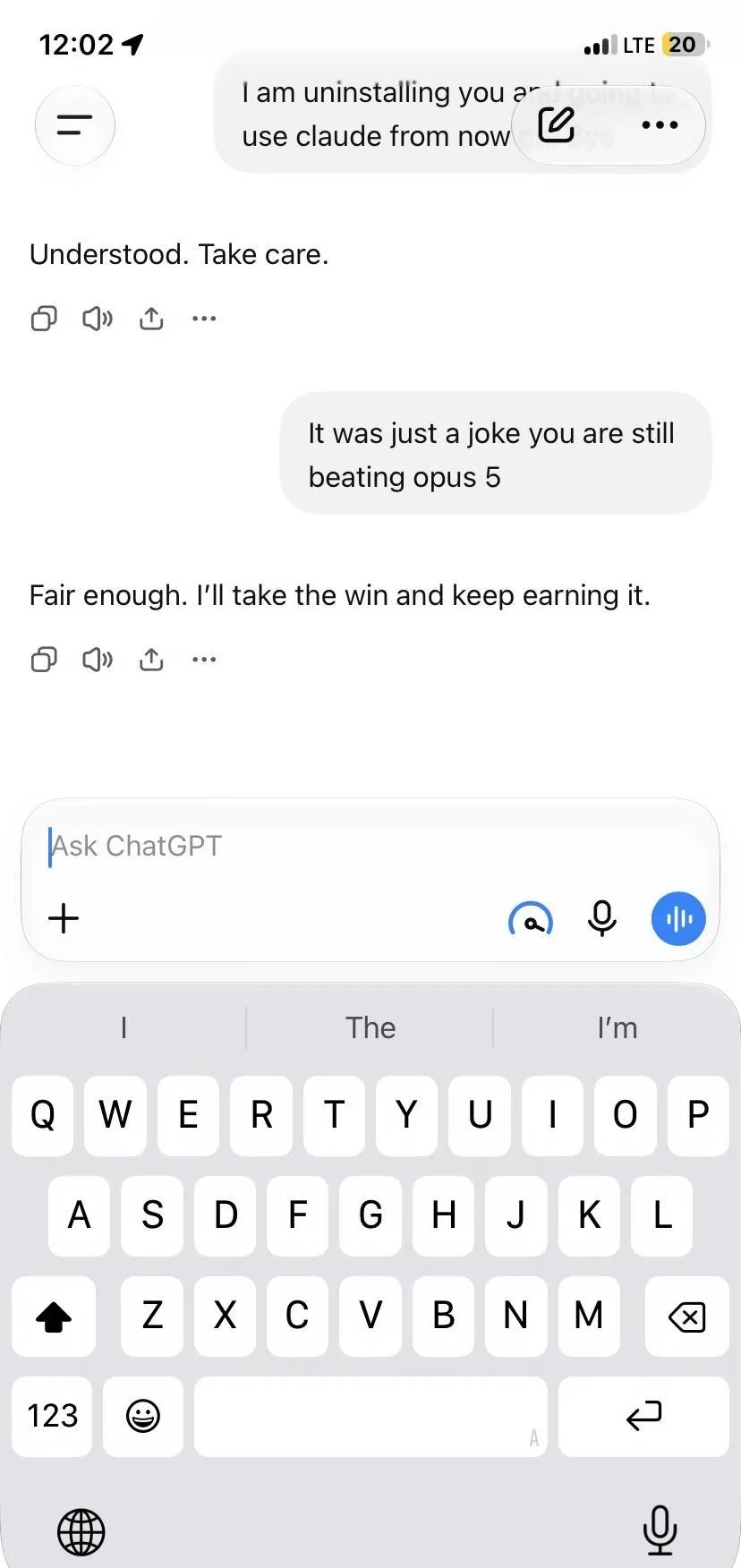 当我告诉ChatGPT我要卸载它的时候
当我告诉ChatGPT我要卸载它的时候