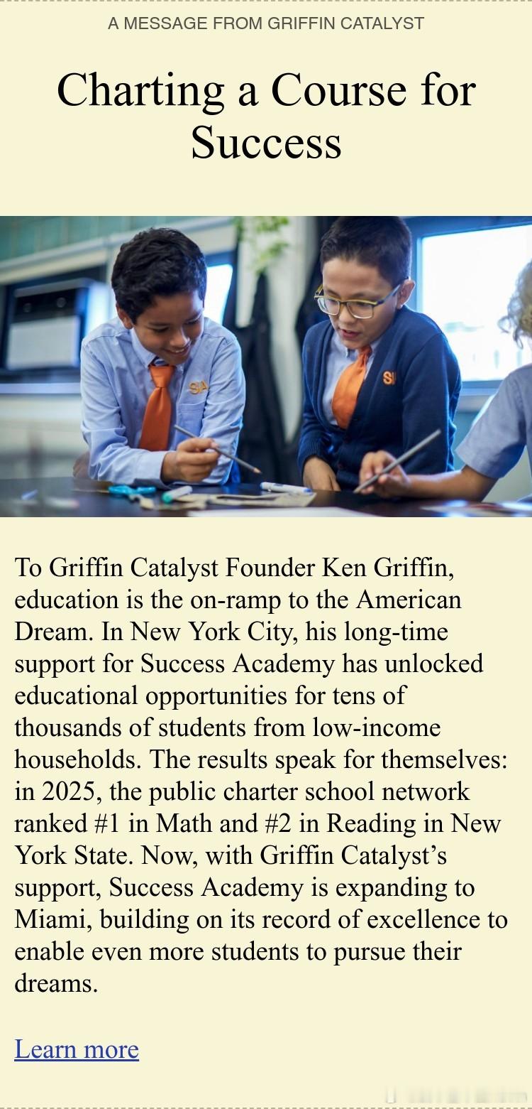 对于 Griffin Catalyst 的创始人 Ken Griffin 而言，