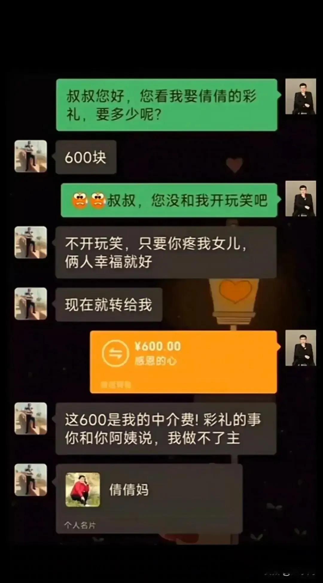 友友们，我现在进退两难啊，遇到这么个准老丈人，有时候觉得他肯定很容易搞定，有时候