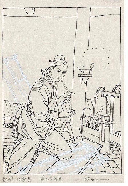 陈惠冠老师插图作品欣赏。
