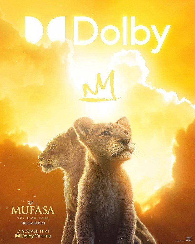 大口吸猫🦁：《狮子王：木法沙传奇》发布多张格式海报，12月20日中美同步上映！