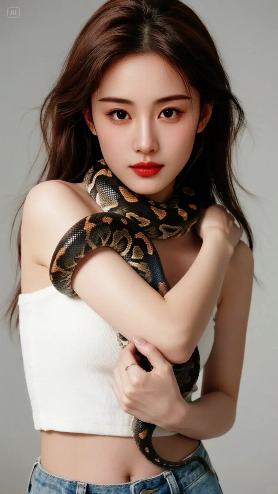 养蛇美女