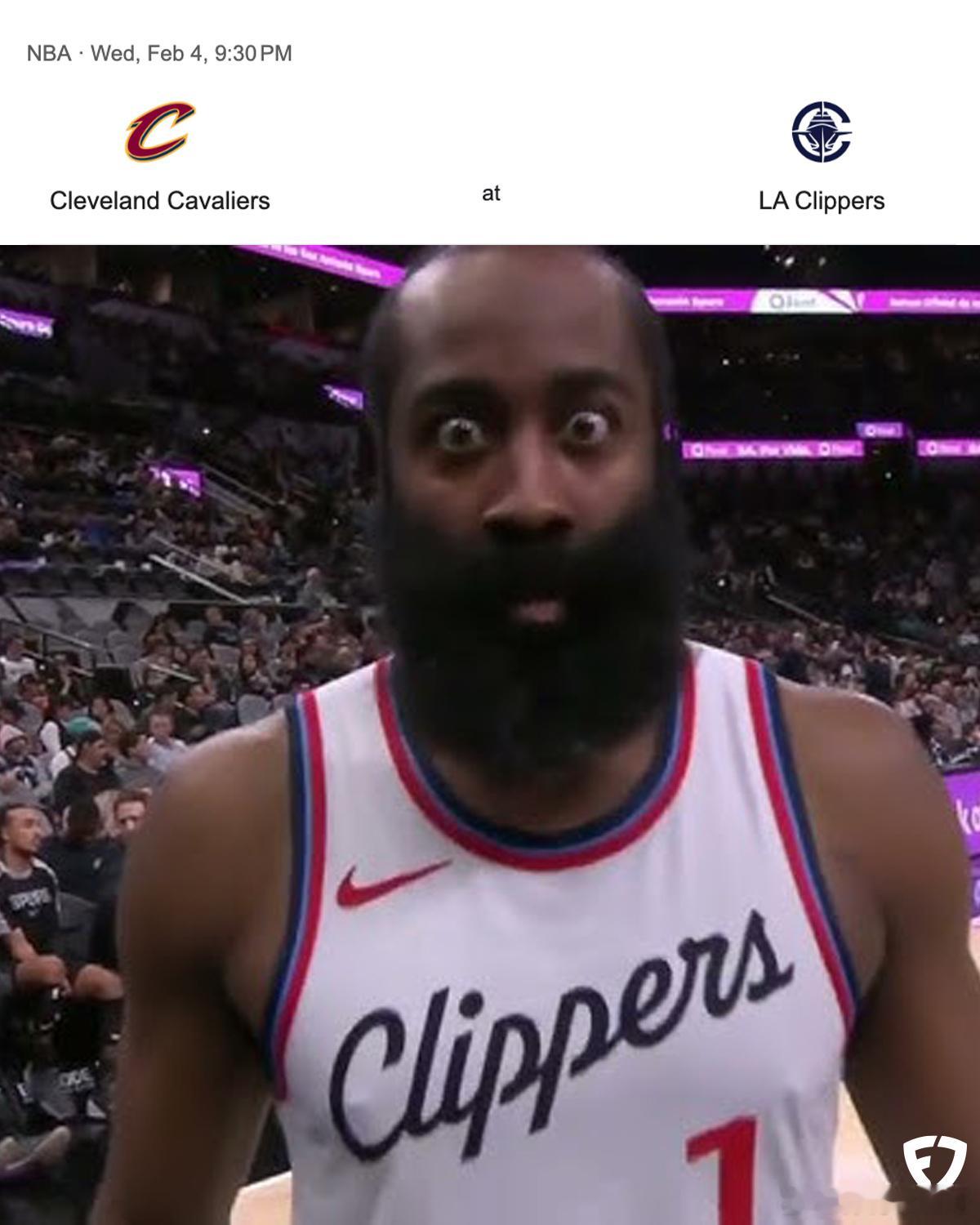 NBA 巧不巧！NBA太会安排了——哈登加盟骑士后，明天快船打骑士！哈登能不能上