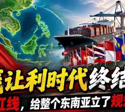 《无底线让利时代终结！中方这次亮明红线，给整个东南亚立了规矩！》无底线让利时代终