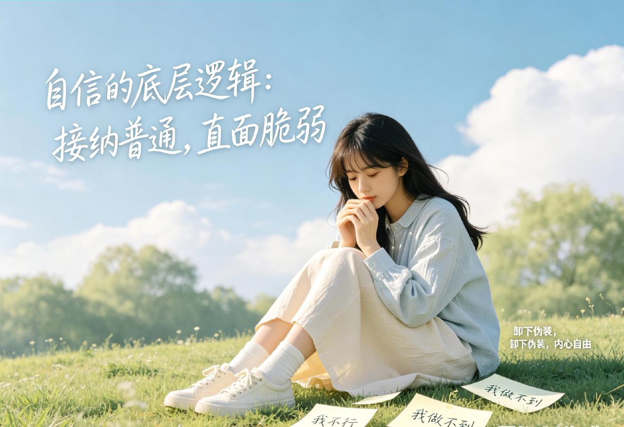 自信的底层逻辑，并非永远高昂着头，而是学会接纳自己的普通，甚至坦然面对自己的无能