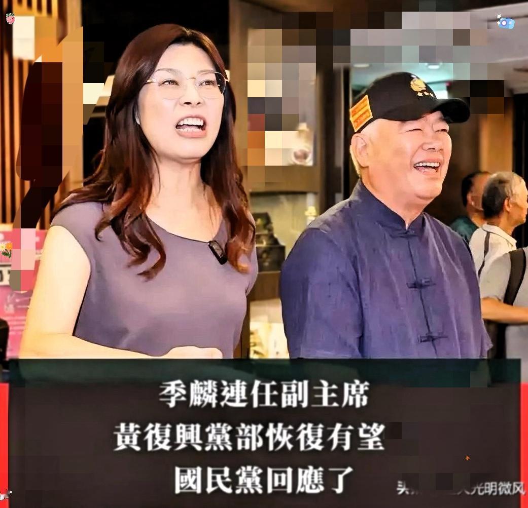 郑丽文今天在脸书上宣布任命前黄复兴党部季麟连为副主席，

被问及是否会担心台湾黄