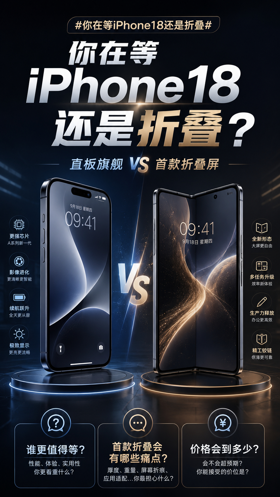 你在等iPhone18还是折叠今年苹果这场发布会，我反而觉得折叠屏比iPhone