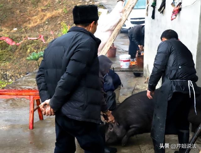 云南砚山，春节前，48岁的杨大姐寻思着村里有人想买新鲜猪肉，就买了头毛猪在家宰了