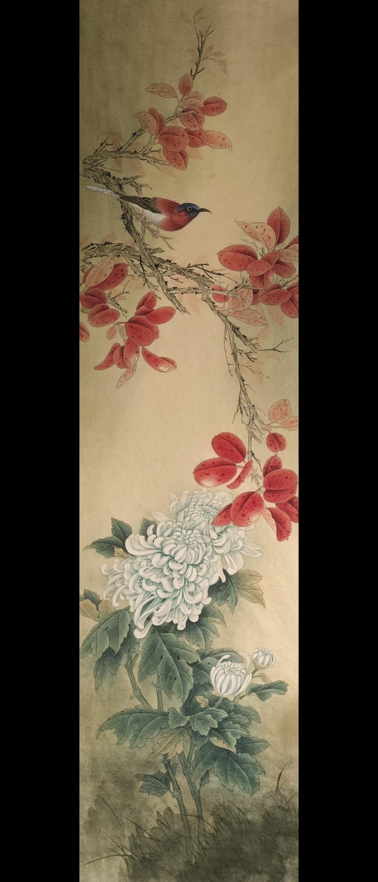 四条屏第三幅✅手绘国画作品