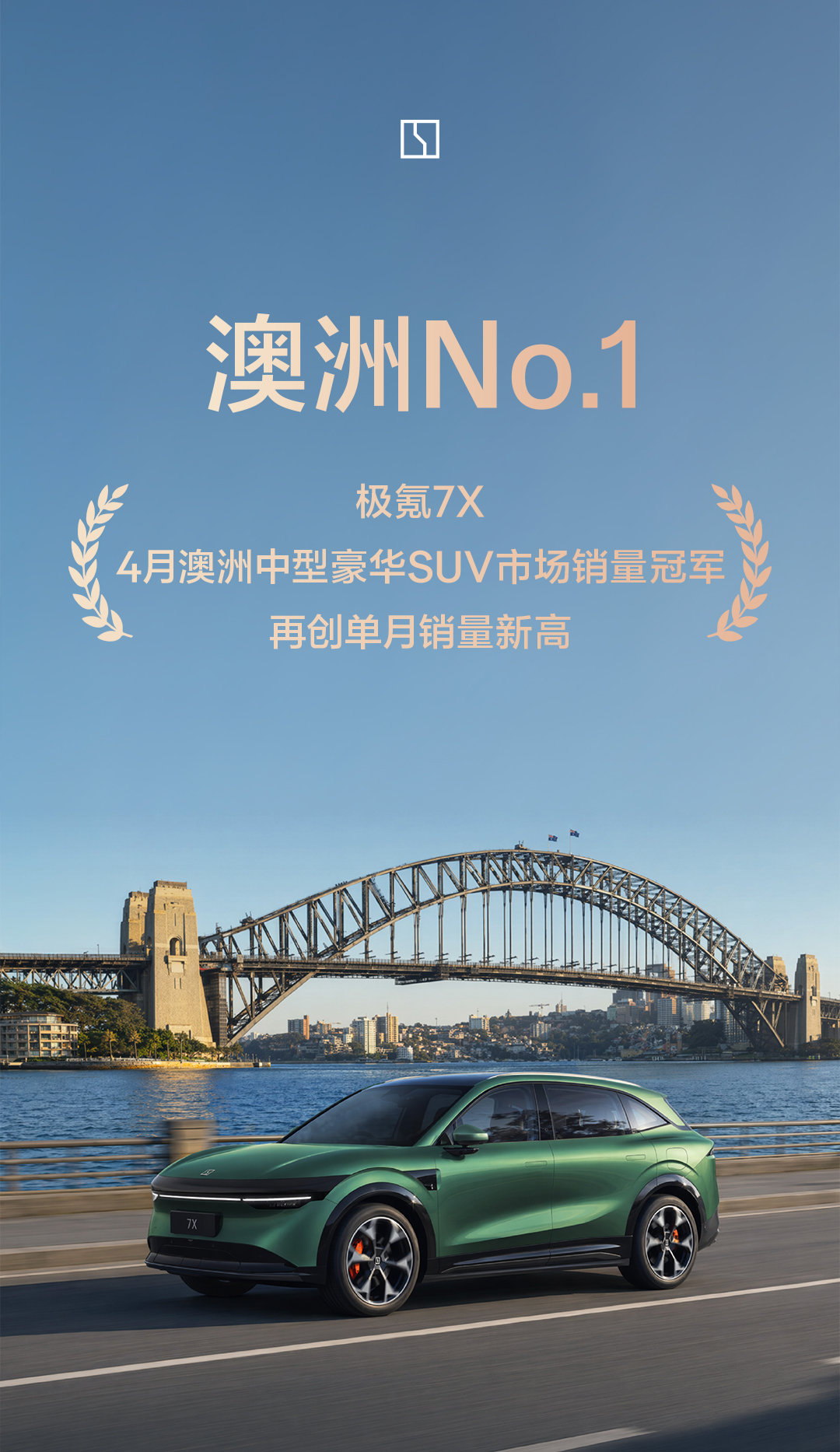 极氪在海外市场开始发力了！极氪7X在澳洲拿下中型豪华SUV销冠了！同一季度，这车