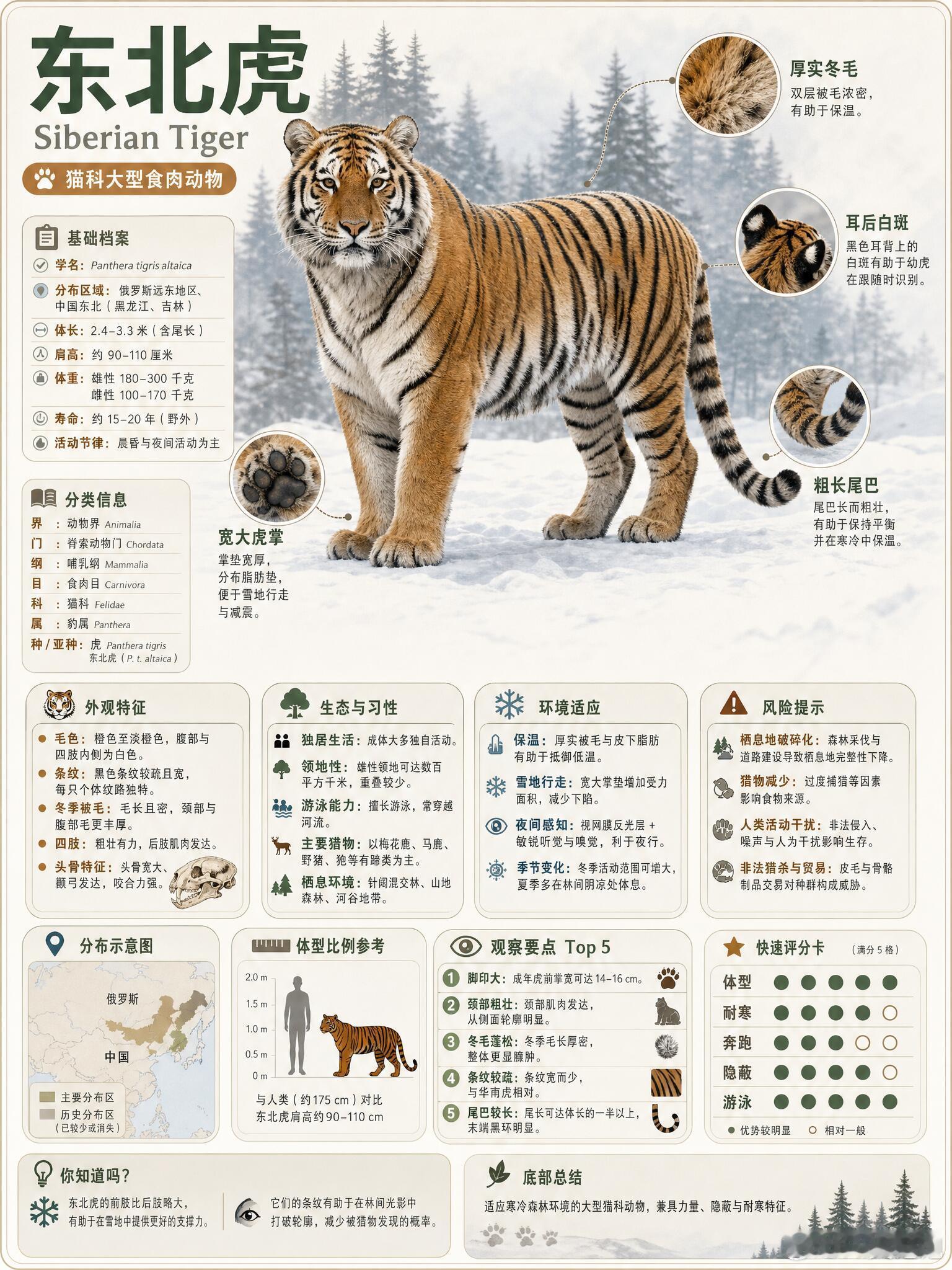 4月龄幼虎被踢后浑身僵直应激东北虎（Siberian Tiger），也常被称作西