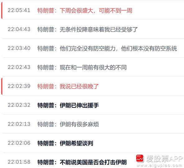 以色列和伊朗互相放狠话了，川普也来做“搅屎棍”了！一大早起来，絮絮叨叨发了十几条