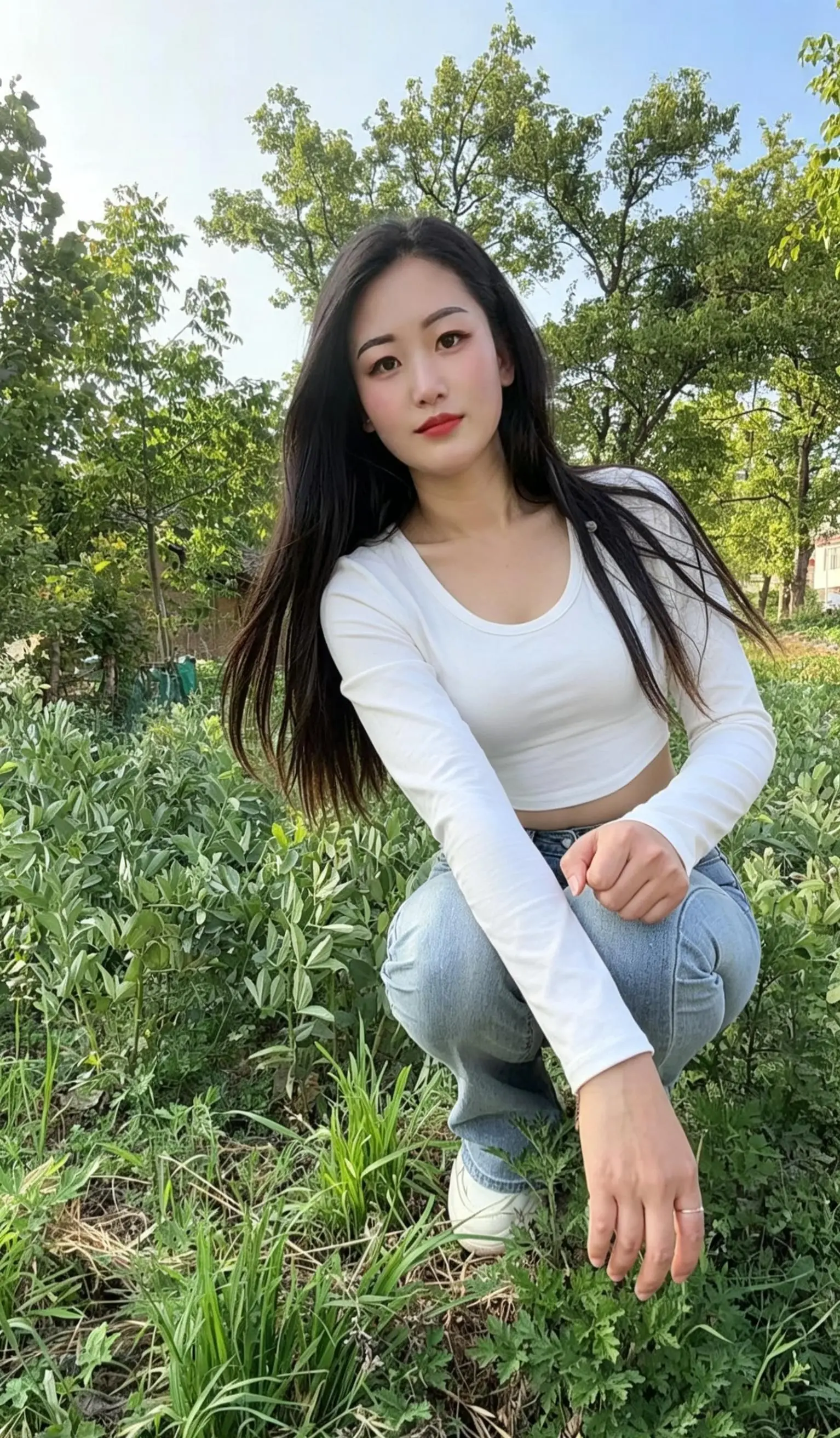 农村生活 紧身牛仔裤 离婚的女人