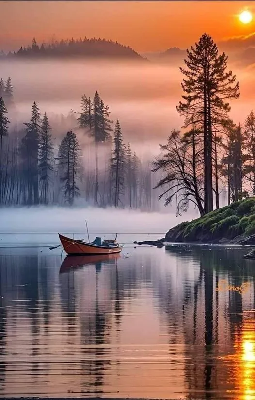 美图欣赏——夕阳斜映寒江