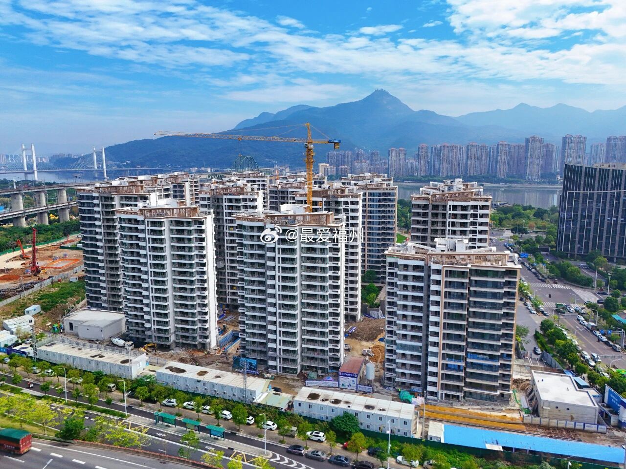 榕发三江口新住宅项目外立面实景呈现 