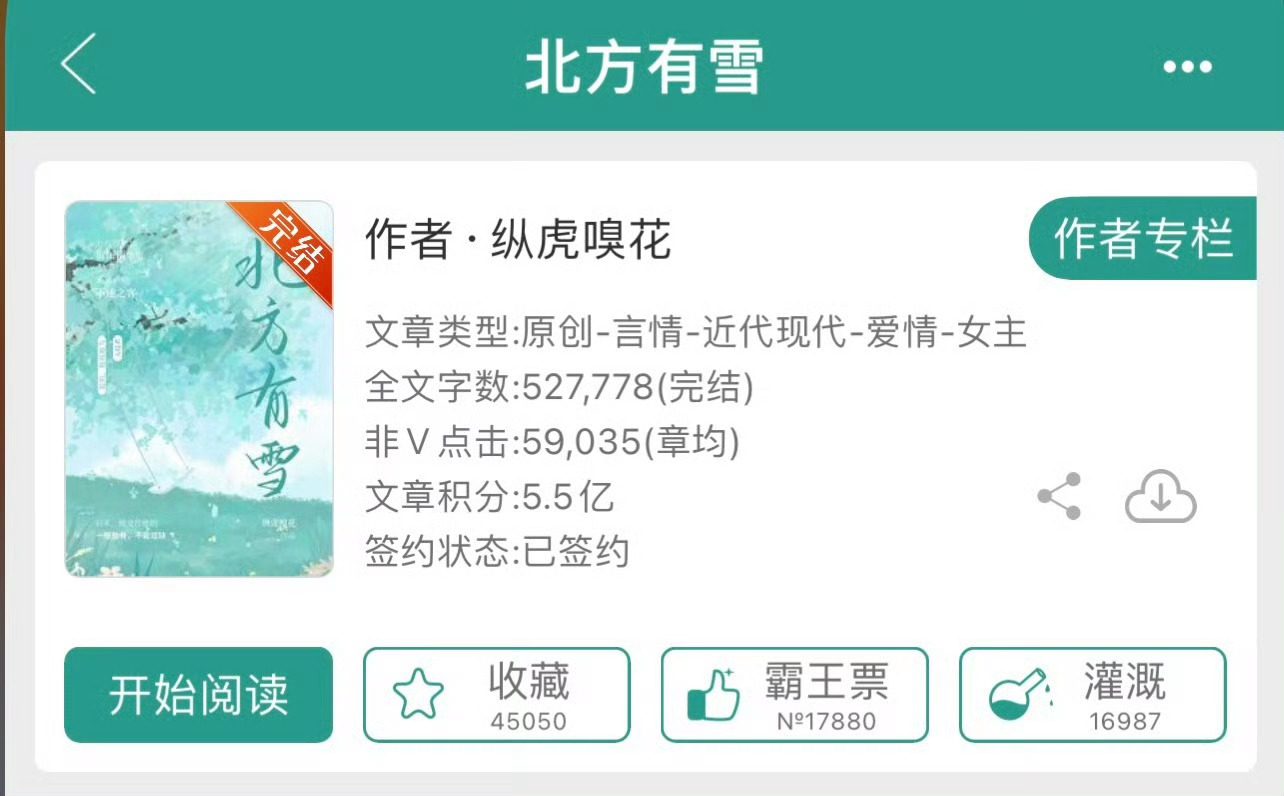 小说推荐：《北方有雪》 作者:纵虎嗅花简评：貌美女设计师vs深情投行精英，伪骨科