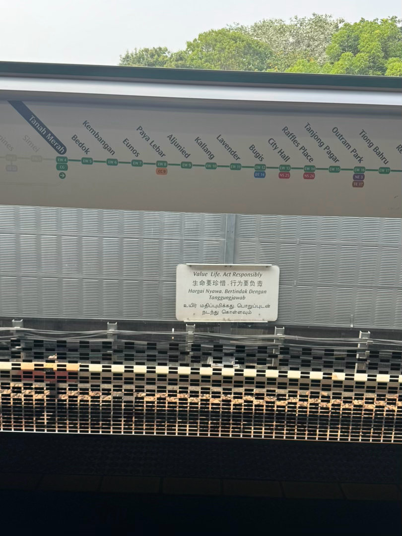这是不要卧轨的提醒吗但是这个卧轨点卡身高吧！我一米六栏杆到我头顶了 再长高十厘米
