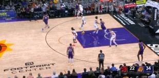 NBA赛场数据：
  猛龙和太阳的比赛，第一节阿伦火力全开，三分球8中7，连续命