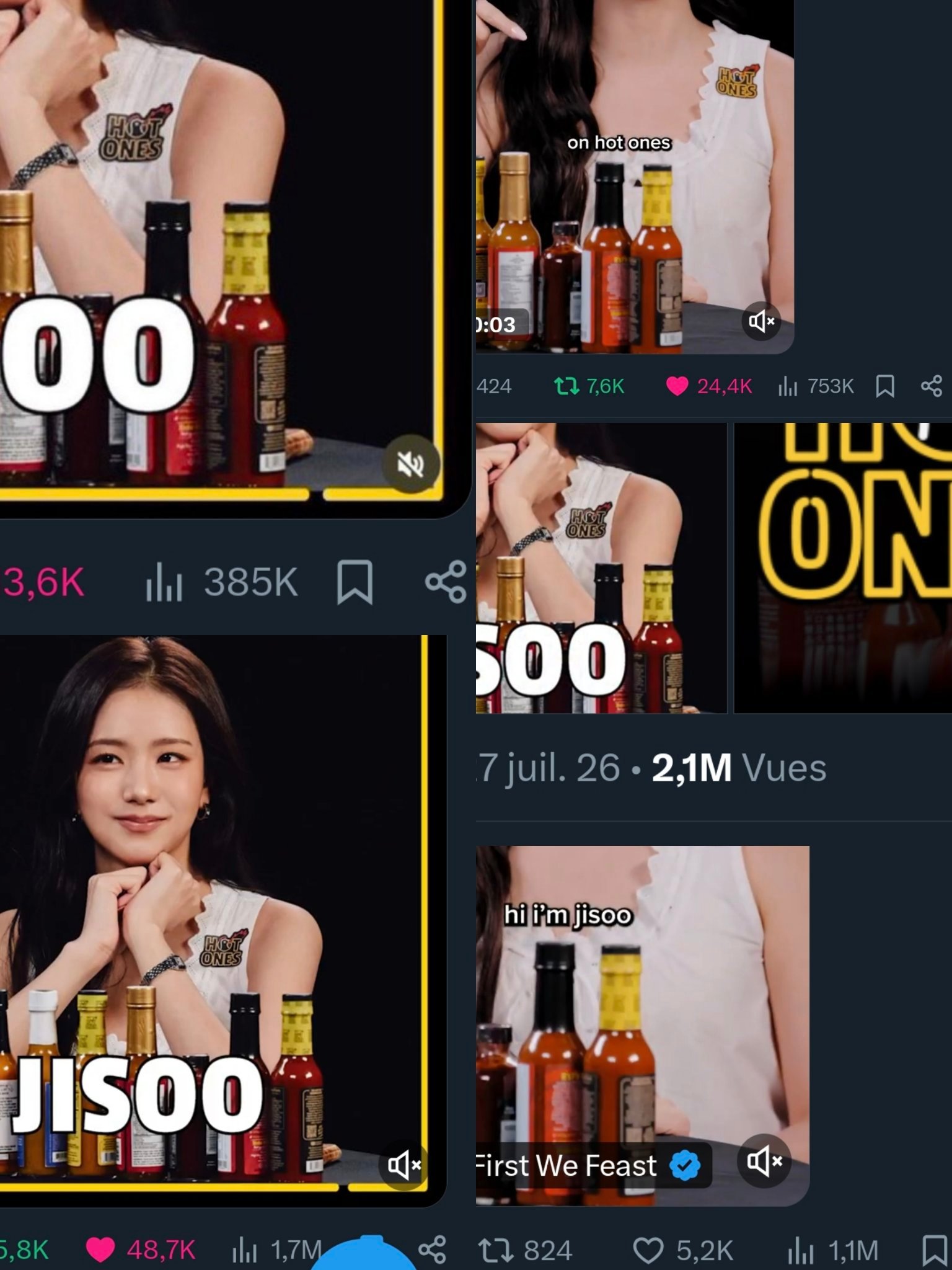 Hi，I‘m JISOO帖子浏览量惊人，你备受期待金智秀