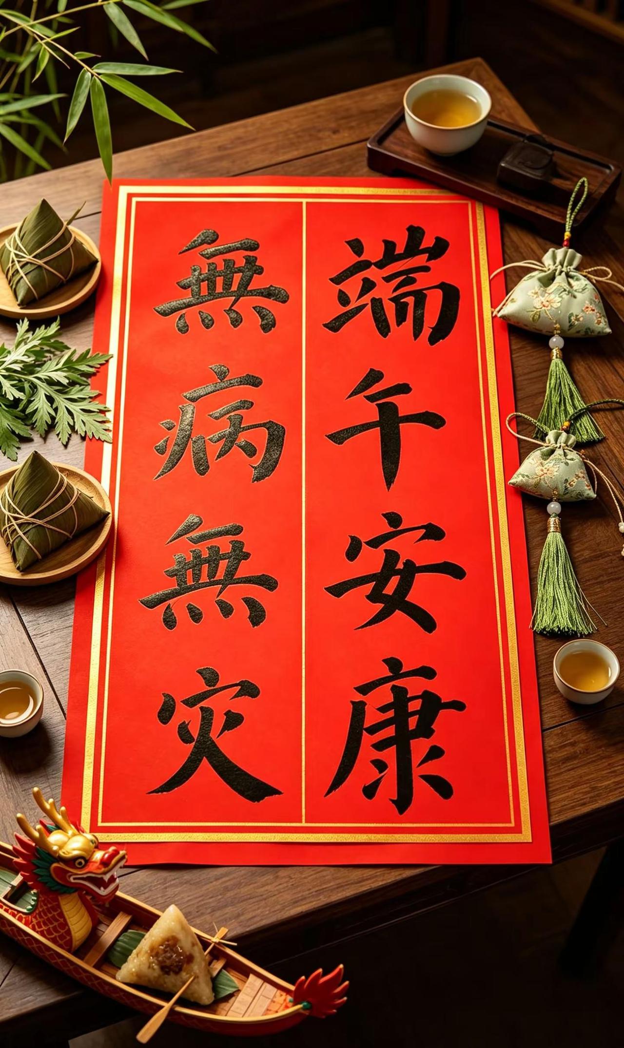 端午安康，无病无灾。端午节祈福安康 手写写字是一种生活