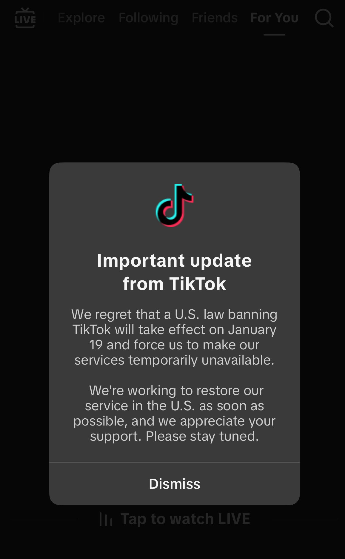 TikTok公司表示白宫无保证平台只能关  看声明的意思好像是先关几天，让民主党