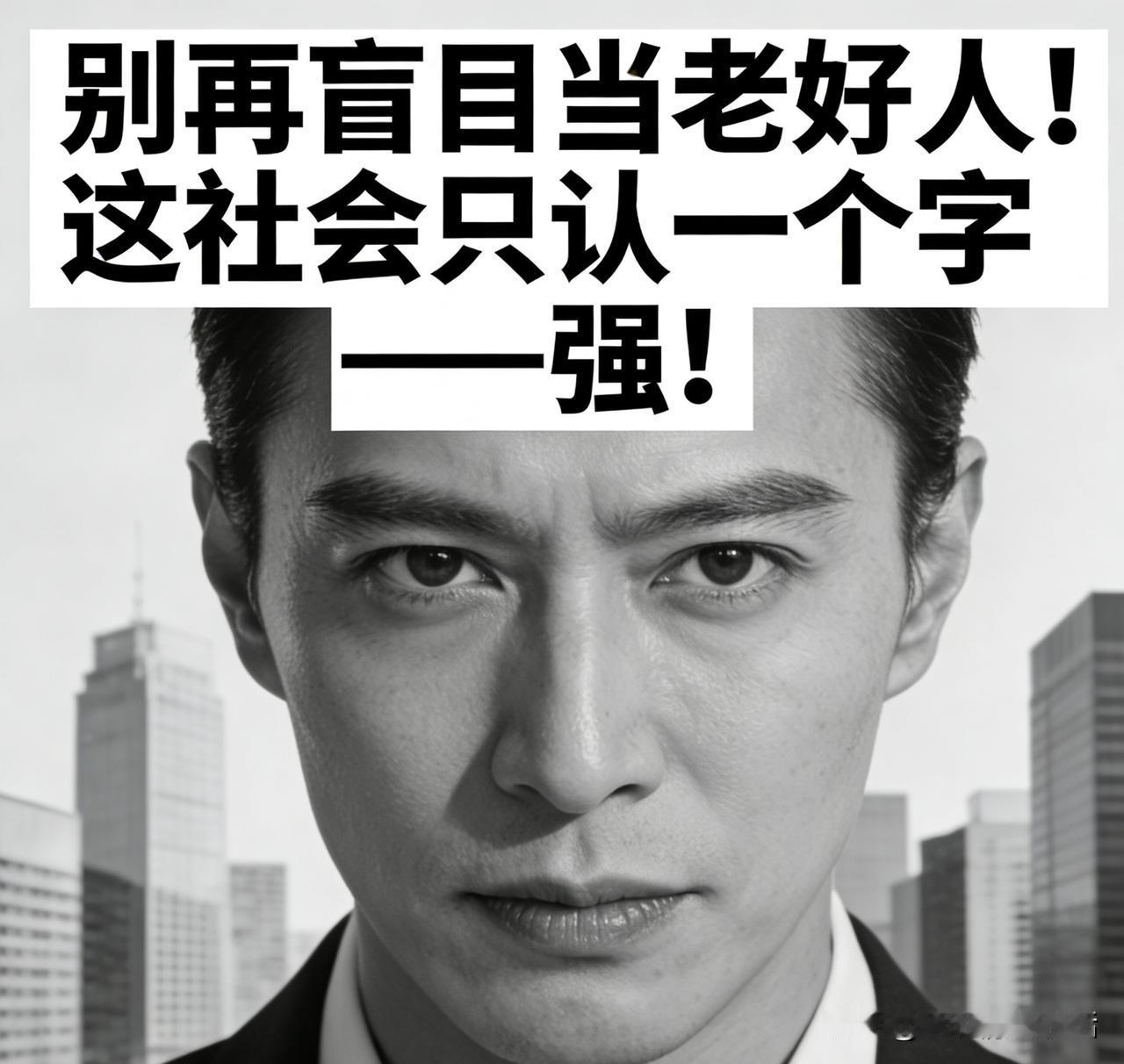 别再盲目当老好人！这社会只认一个字——强！
你是否察觉，你越穷困潦倒，身边人越得