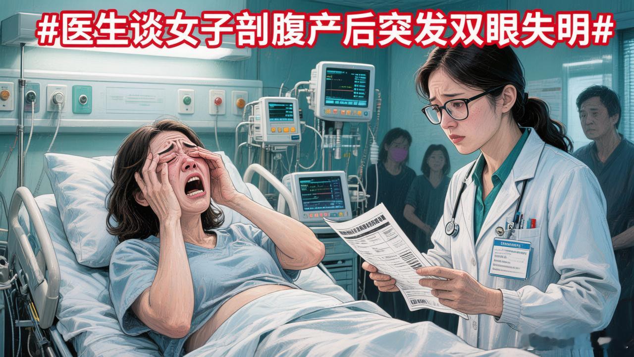 医生谈女子剖腹产后突发双眼失明 警惕产后血栓，坐月子别“躺”出悲剧！近日，30岁