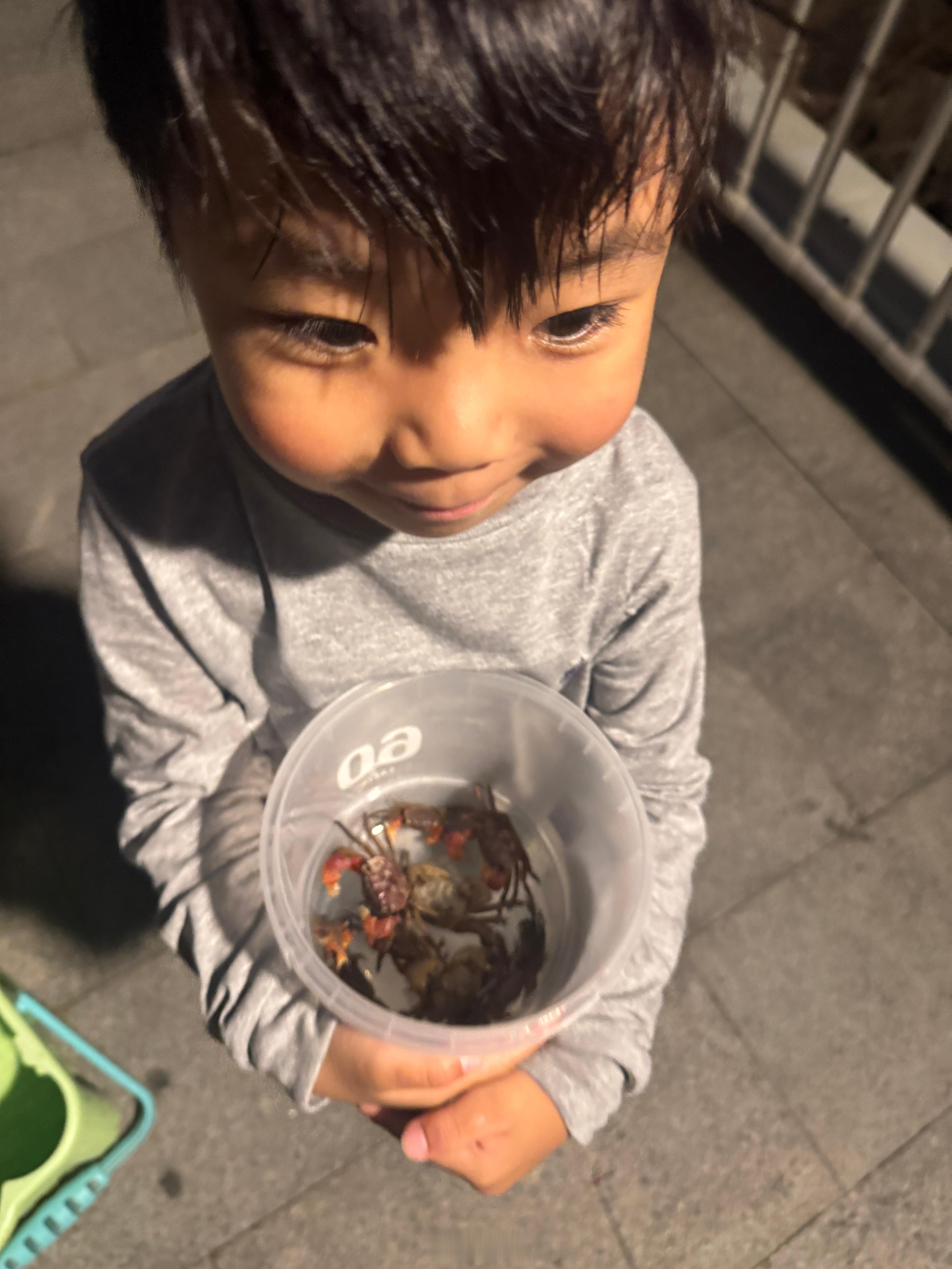 心血来潮钓螃蟹～ ​​​