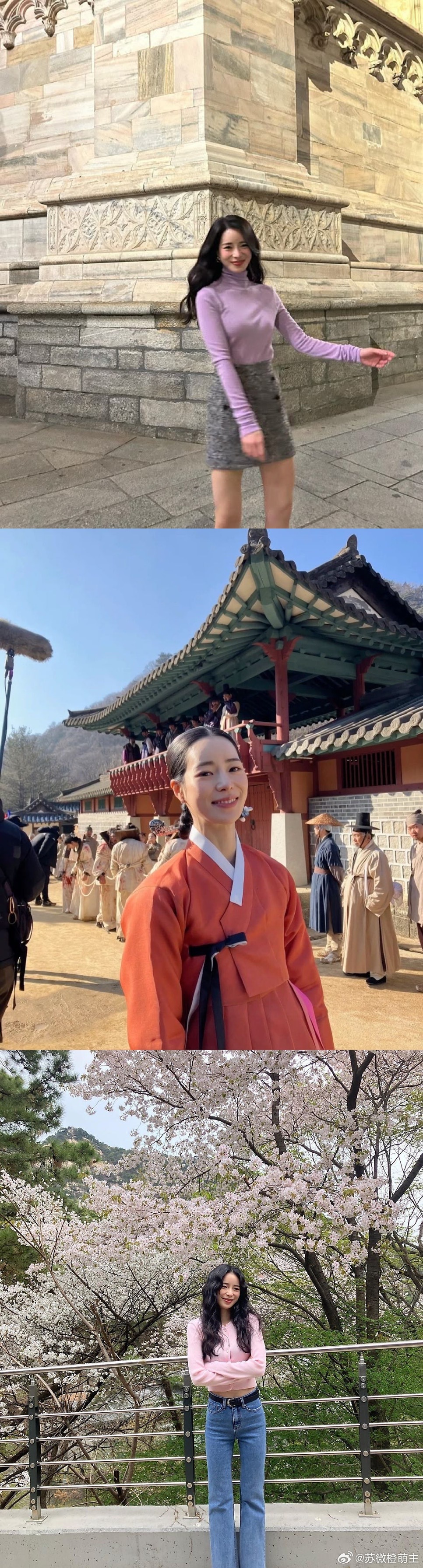 【热帖】好像没有不适合的颜色的林智妍时尚啊 不管是什么颜色都很适合💜🩷❤️?