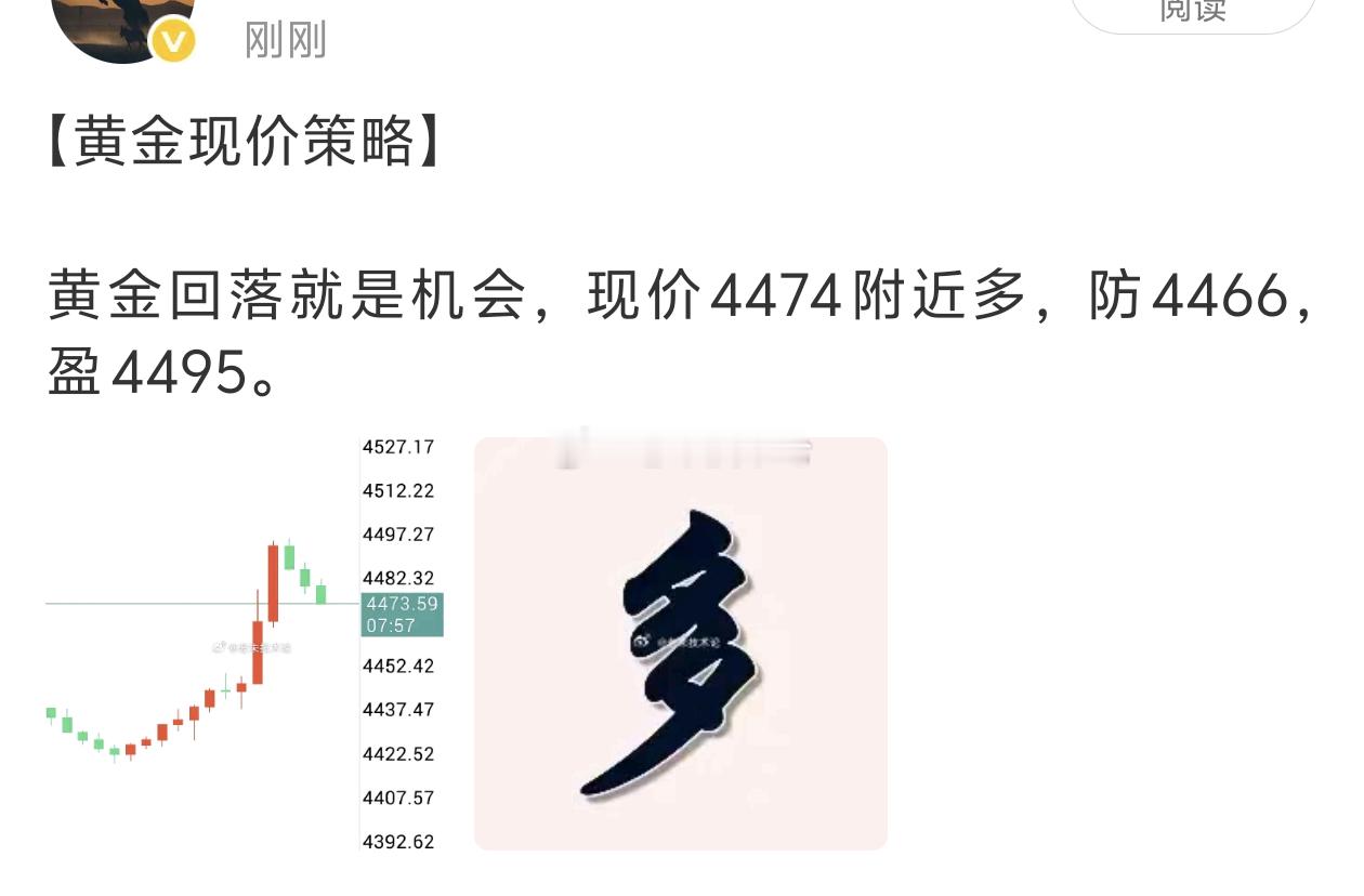 初请数据利多，行情大幅上涨，这回落力度有点大，4474附近多单没了，继续等待下一