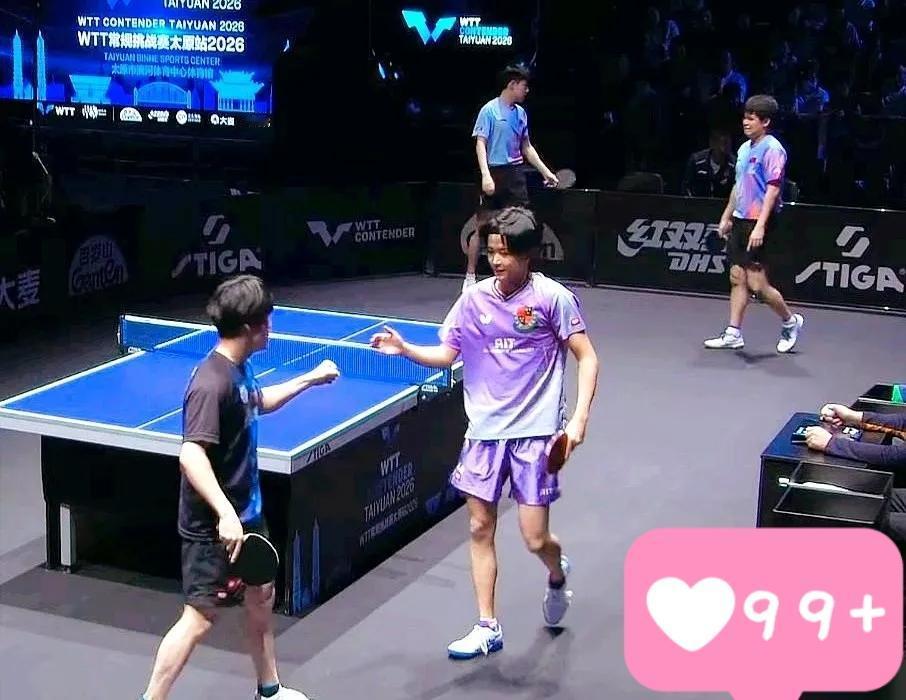 9比11惜败丢局，林诗栋和黄友政差点被逼到绝境。
只剩这一个男双项目，再输就要提