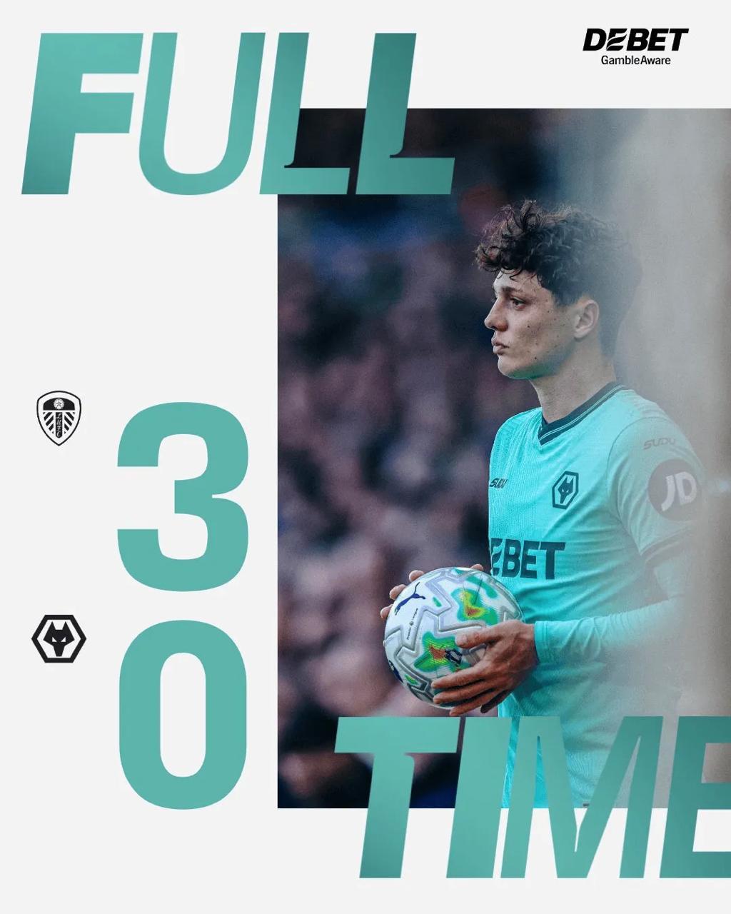 0-3不敌利兹联，狼队本赛季17场英超遭零封追平队史纪录04月19日讯 英超第3