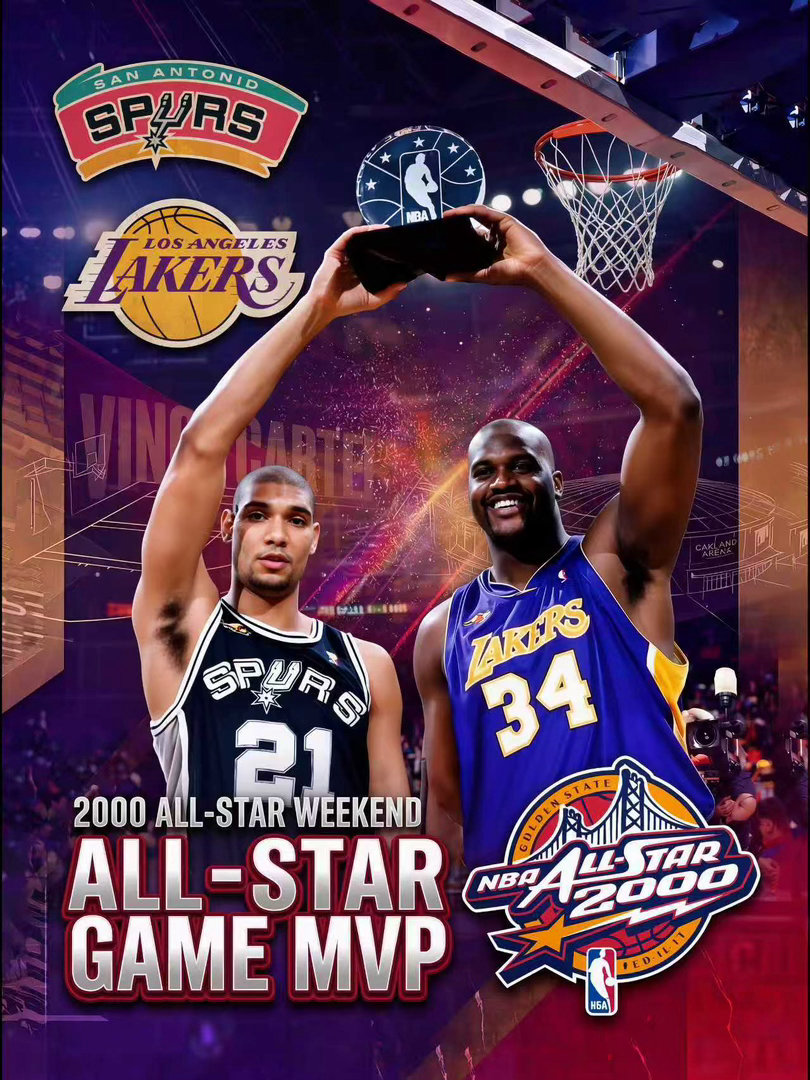篮天下 2000年NBA全明星赛海报设计~⭐Images via joe 王曼昱