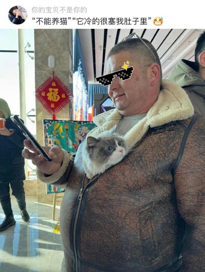 宠物会征服每个嘴硬的长辈 
