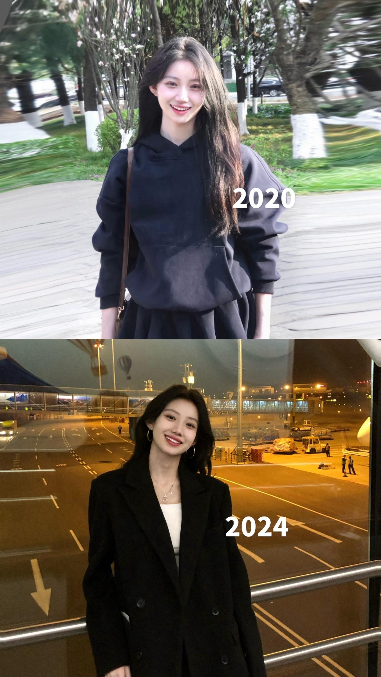 和以前的自己对比