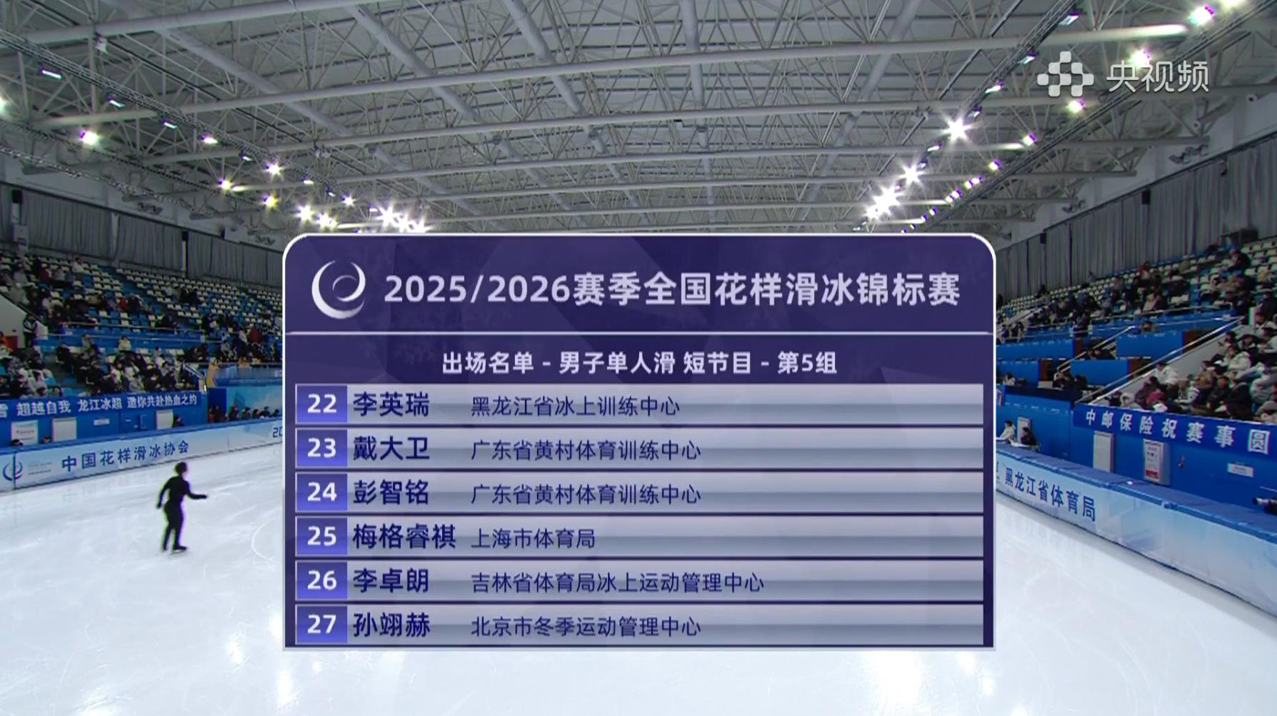 男单SP最后一组了 